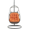 Modway Arbor Outdoor Patio Wood Swing Chair EEI-2279-ORA-SET
