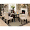 Furniture of America IDF-3323T Caiti Transitional Open Storage Dining Table