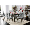 Furniture of America IDF-3354GY-T Halena Mid-Century Modern Rectangular Dining Table in Gray