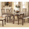 Furniture of America IDF-3562T Chloe Industrial Rectangular Dining Table