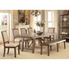 Furniture of America IDF-3562T Chloe Industrial Rectangular Dining Table