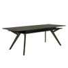 Furniture of America IDF-3724T Helfor Mid-Century Modern Dining Table with 16" Leaf