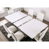 Furniture of America IDF-3742T Soholi Contemporary Dining Table with 14" Leaf