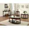 Furniture of America IDF-4131OC Canello Transitional Oval Coffee Table