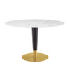 Modway EEI-5139 Zinque 47" Artificial Marble Dining Table