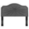 Modway MOD-6350 Kristin Pleated Performance Velvet Full/Queen Headboard