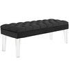 Modway Valet Performance Velvet Bench EEI-2460-BLK Black