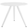 Modway Lippa 36" Round Wood Top Dining Table with Tripod Base EEI-2521-WHI White