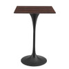Modway EEI-4891 Lippa 28" Square Wood Bar Table