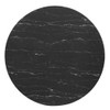 Modway EEI-4877-BLK-BLK Lippa 47" Artificial Marble Dining Table