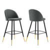 Modway EEI-4526 Cordial Fabric Bar Stools - Set of 2