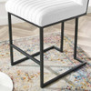 Modway EEI-4653 Indulge Channel Tufted Fabric Counter Stool