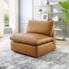 Modway EEI-4694 Commix Down Filled Overstuffed Leather Armless Chair