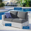 Modway EEI-4303 Convene Outdoor Patio Left-Arm Loveseat