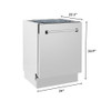 ZLINE DWV-304-24 24" Tall Tub Style Dishwasher in Stainless Steel