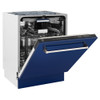 ZLINE DWV-BG-24 24" Tall Tub Style Dishwasher in Gloss Blue