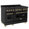 ZLINE RABZ-48-CB 48" Dual Fuel Range with Gas Stove and Electric Oven