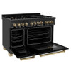 ZLINE RABZ-48-CB 48" Dual Fuel Range with Gas Stove and Electric Oven