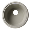 ALFI brand AB1717DI-B Biscuit 17" Drop-In Round Granite Composite Kitchen Prep Sink