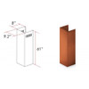 ZLINE 61 in. Extended Chimney and Crown (8KBC-E)