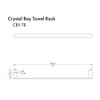 ZLINE CBY-TR-BN Crystal Bay Towel Rail in Brushed Nickel