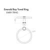 ZLINE EMBY-TRNG-PG Emerald Bay Towel Ring in Polish Gold