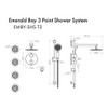 ZLINE EMBY-SHS-T3-BN Emerald Bay Thermostatic Shower System in Nickel