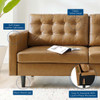 Modway EEI-4446 Exalt Tufted Vegan Leather Sofa