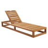 Modway EEI-5534 Newbury Outdoor Patio Premium Grade A Teak Wood Lounge Chair