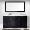 Virtu USA ED-25072-WMRO-ES-002-NM Talisa 72" Double Bath Vanity in Espresso with Marble Top and Round Sink with Polished Chrome Faucet