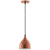 Modway Dimple 6.5" Bell-Shaped Rose Gold Pendant Light EEI-2903