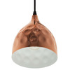 Modway Dimple 6.5" Bell-Shaped Rose Gold Pendant Light EEI-2903