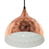 Modway Dimple 11" Bell-Shaped Rose Gold Pendant Light EEI-2904