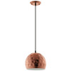 Modway Dimple 10" Half-Sphere Rose Gold Pendant Light EEI-2905