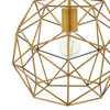 Modway Rarity Geometric Decagon-Shaped Brass Pendant Light EEI-2911