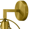 Modway Perimeter Brass Wall Sconce Light Fixture EEI-2915