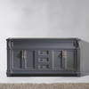 Virtu USA MD-2672-CAB-GR Victoria 72" Cabinet Only in Grey
