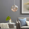 Modway Fairy 8" Amber Glass Globe Ceiling Light Pendant Chandelier EEI-2926