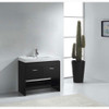 Virtu USA MS-555-C-ES-NM Gloria 36" Single Bath Vanity in Espresso with White Ceramic Top and Square Sink with Polished Chrome Faucet