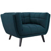 Modway Bestow 3 Piece Upholstered Fabric Sofa and Armchair Set EEI-2977-BLU-SET Blue