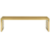 Modway Gridiron Large Stainless Steel Bench EEI-3000-GLD Gold