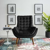 Modway Suggest Button Tufted Performance Velvet Lounge Chair EEI-3001-BLK Black