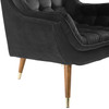 Modway Suggest Button Tufted Performance Velvet Lounge Chair EEI-3001-BLK Black