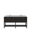 Virtu USA ED-30072-WMRO-ES-NM Winterfell 72" Double Bath Vanity in Espresso with Marble Top and Round Sink