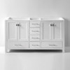 Virtu USA GD-50060-CAB-WH Caroline Avenue 60" Cabinet Only in White