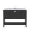 Virtu USA ES-30048-WMSQ-ES-NM Winterfell 48" Single Bath Vanity in Espresso with Marble Top and Square Sink