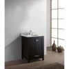 Virtu USA GS-50024-WMRO-ES-NM Caroline Avenue 24" Single Bath Vanity in Espresso with Marble Top and Round Sink