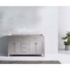 Virtu USA MD-2060-CAB-CG Caroline 60" Cabinet Only in Cashmere Grey