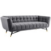 Modway Adept Performance Velvet Sofa EEI-3059-GRY Gray