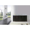 Virtu USA MD-2178-WMRO-ES-NM Caroline Parkway 78" Double Bath Vanity in Espresso with Marble Top and Round Sink